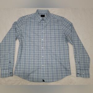 UNTUCKit Blue and White Checkered Shirt